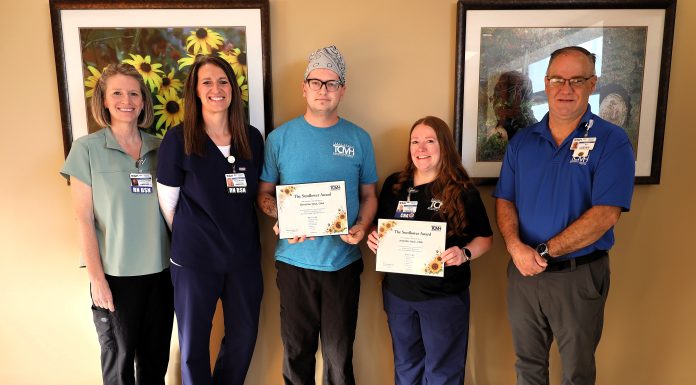 Sunflower Award Given at Texas County Memorial Hospital