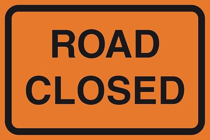Road closed