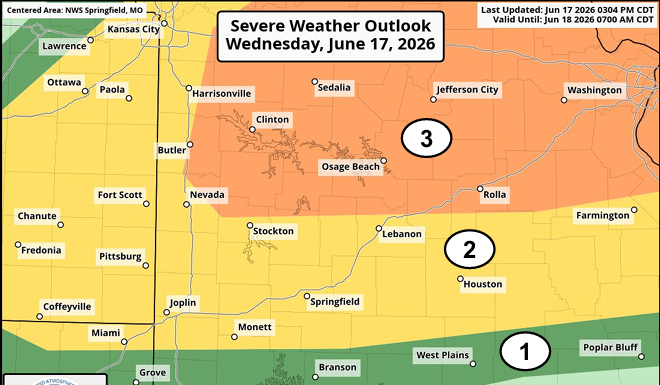 Storm Risk Elevated Slightly for Today, Tonight