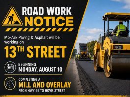City of Mountain Grove Announces Road Work Scheduled Next Week