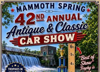 42nd Annual Antique and Classic Car Show Next Weekend in Mammoth Spring