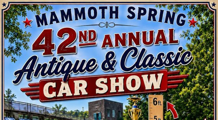 42nd Annual Antique and Classic Car Show Next Weekend in Mammoth Spring