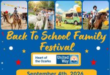 Heart of the Ozarks Back to School Family Festival this Friday Night
