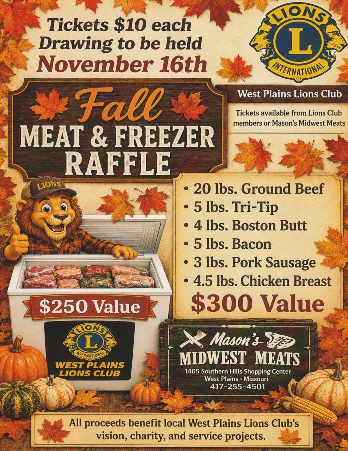 Lions Club Meat Raffle