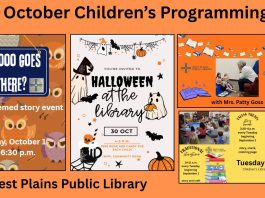 West Plains Public Library Announces Several Events in October