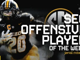 Roberts Tabbed SEC Offensive Player of the Week
