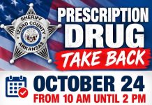 Prescription Drug Take Back Day Participation Announced in Izard County
