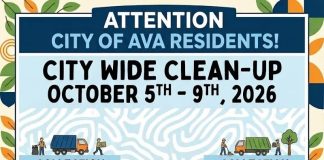 Ava Announces City-Wide Clean-Up October 5th – 9th