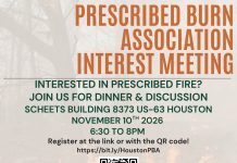 Prescribed Burn Association Meeting Planned in Houston