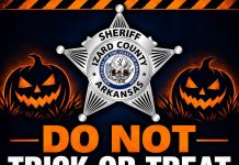 Izard County Sheriff’s Office Issues “Do Not Trick-or-Treat” List