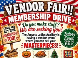West Plains AmVets Vendor Fair and Membership Drive Saturday