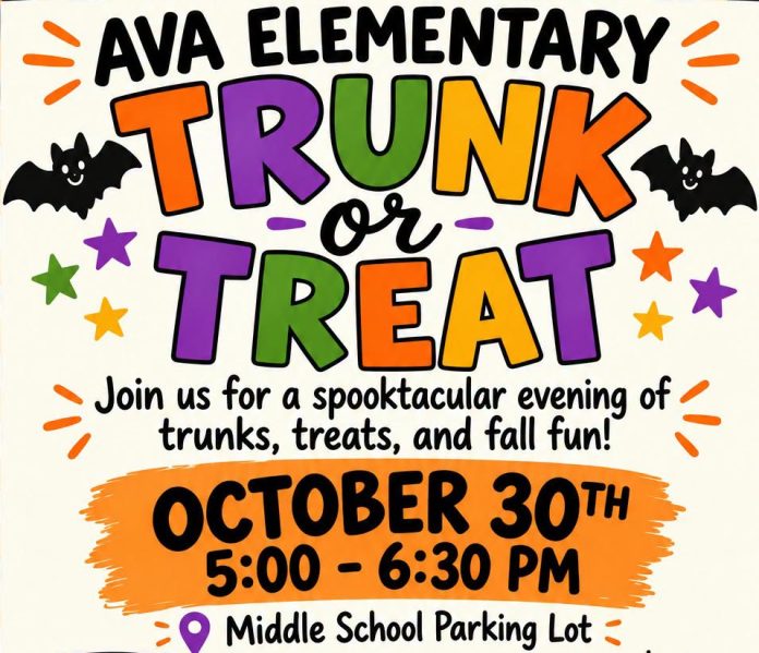 Ava Elementary Trunk or Treat
