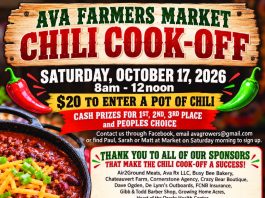 Ava Farmers Market plans chili cook off