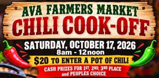 Ava Farmers Market plans chili cook off