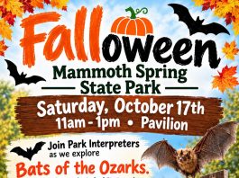 Falloween at the Mammoth Spring State Park Saturday