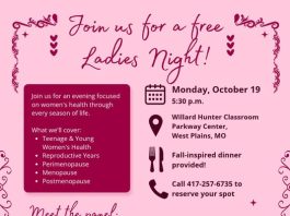 Ozarks Healthcare Ladies Night this Monday Evening