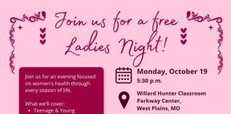 Ozarks Healthcare Ladies Night this Monday Evening